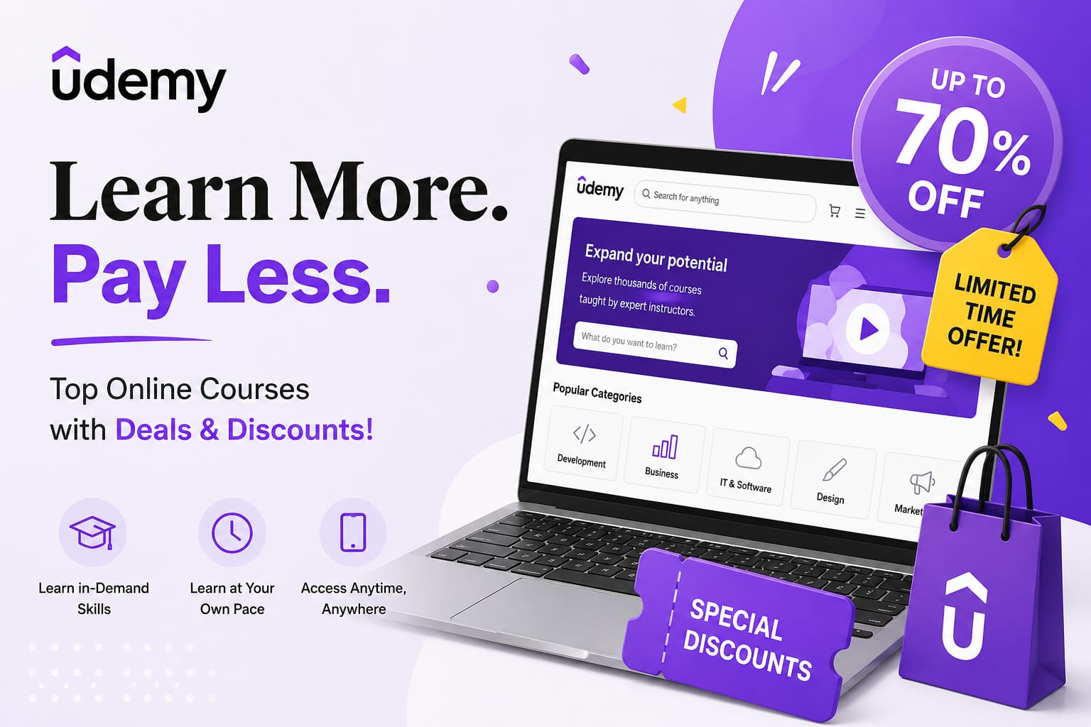 Elevate Your Career: Enroll in Udemy Courses Online With Exclusive Discount Codes.
